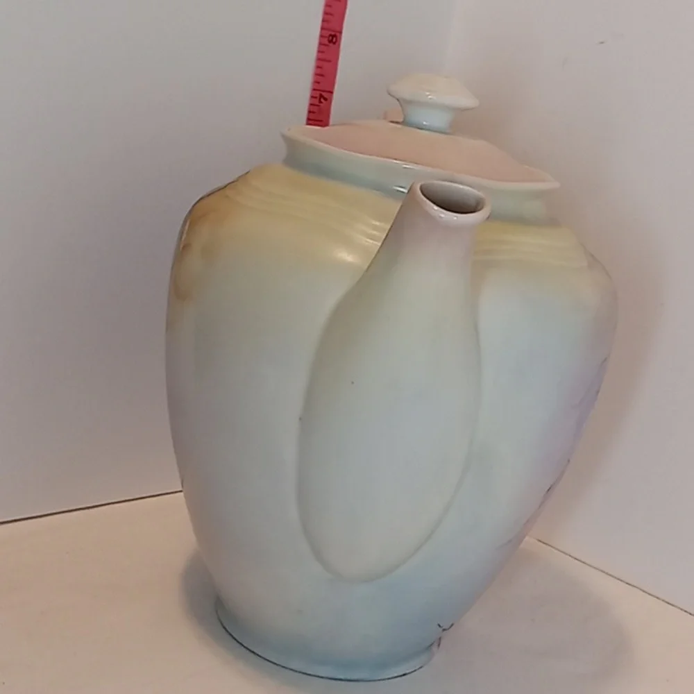 Vintage German Plankenhammer Floss Bavarian Porcelain 3 PC Teapot Sugar Creamer